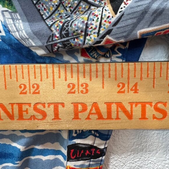 Reyn Spooner Chicago Cubs MLB Wrigley Hawaiian Shirt L Graphic Aloha Vibrant - Picture 7 of 7